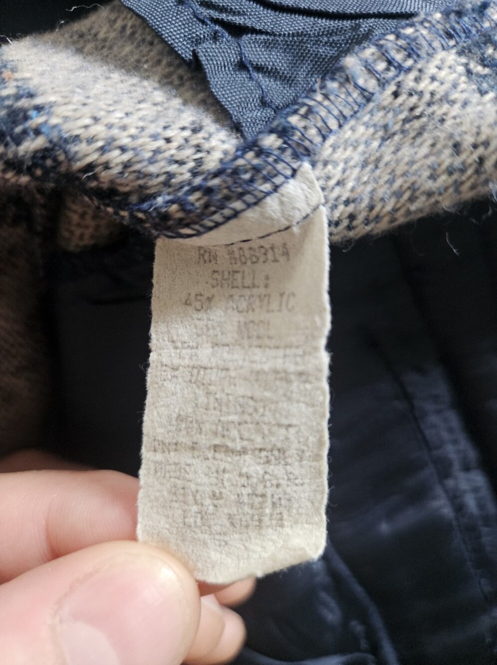 VTG 80s David Paul Wool Blend Jacket Small - Picture 5 of 5